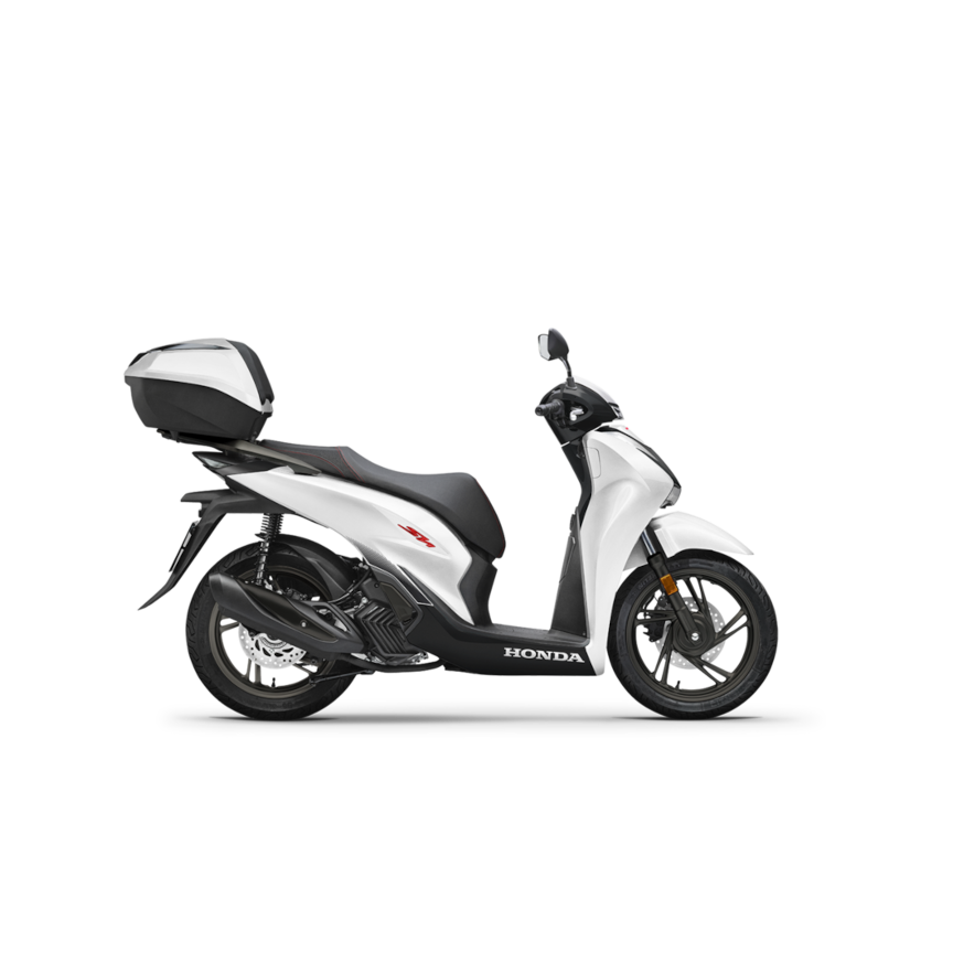 honda sh150i matte pearl cool white sport